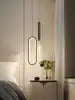 Modern LED Pendant Chandelier | Minimalist Linear | Restaurant Cafe Bar Dining Room