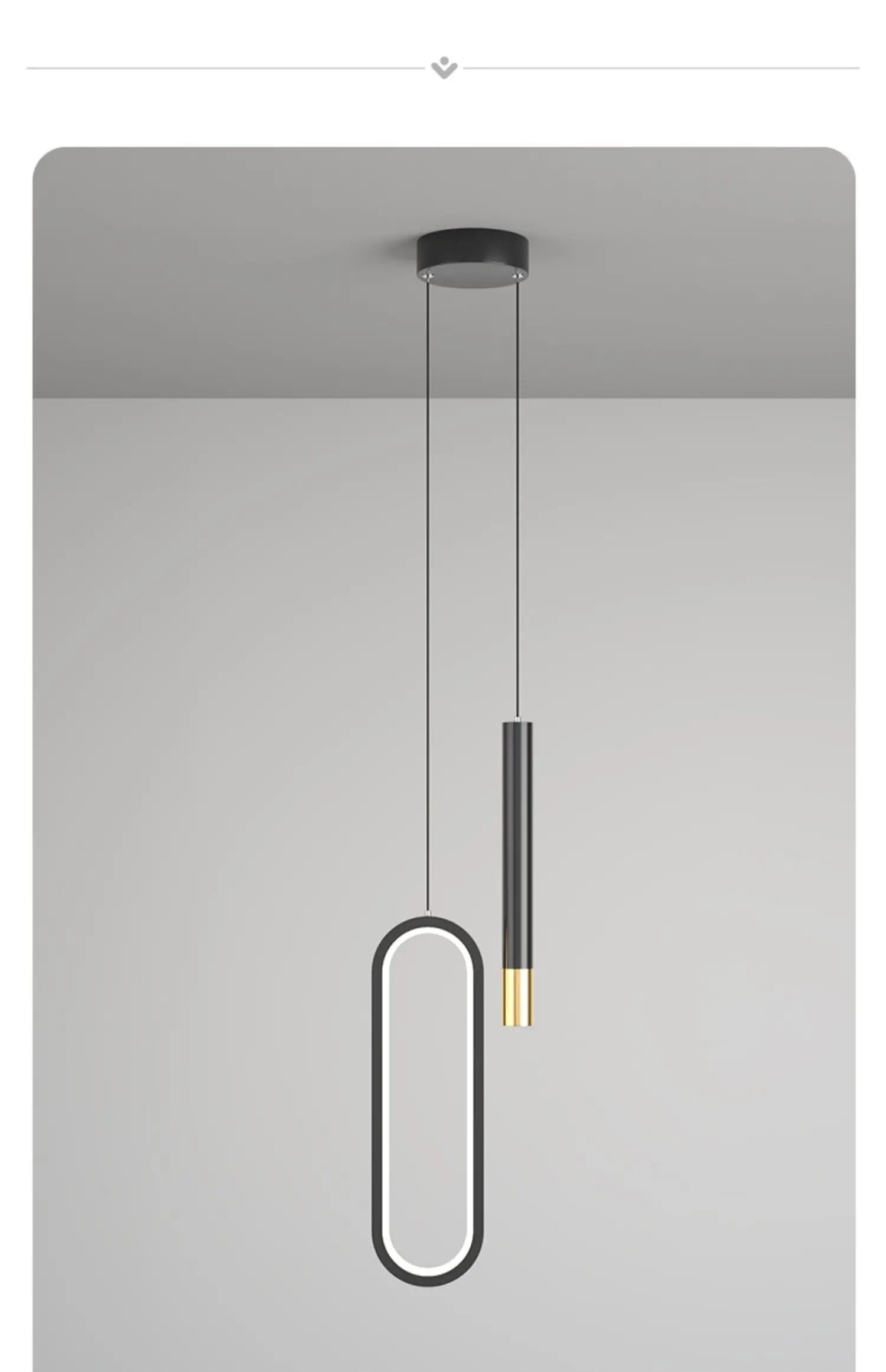Modern LED Sarkıt Avize | Minimalist Lineer | Restoran Kafe Bar Yemek Odası