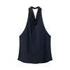 ZATRHMBM Spring/Autumn Women's Clothing 2025 New Fashion Solid Color Halter Neck Vest Retro Sleeveless Chic Casual Women's Vest