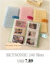 SKYSONIC A5 Binder Ring Collect Book Korea Idol Photo Organizer Journal Diary Agenda Planner Bullet Cover School Stationery