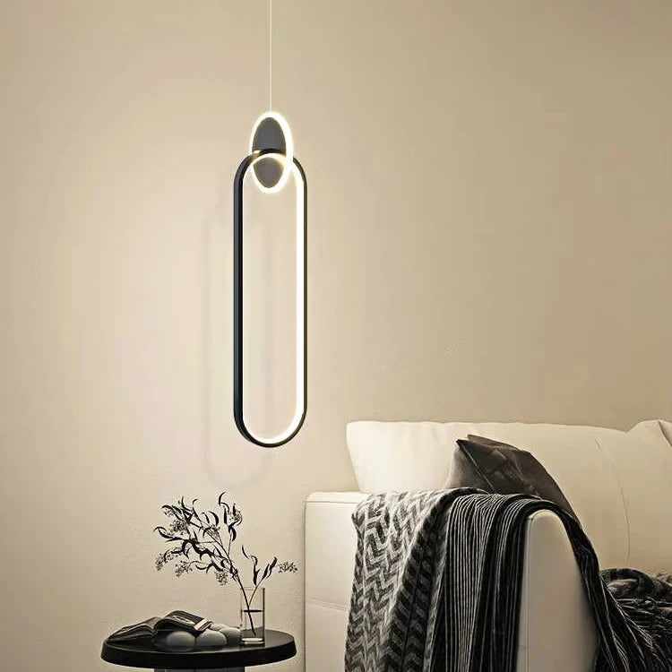 Modern LED Sarkıt Avize | Minimalist Lineer | Restoran Kafe Bar Yemek Odası