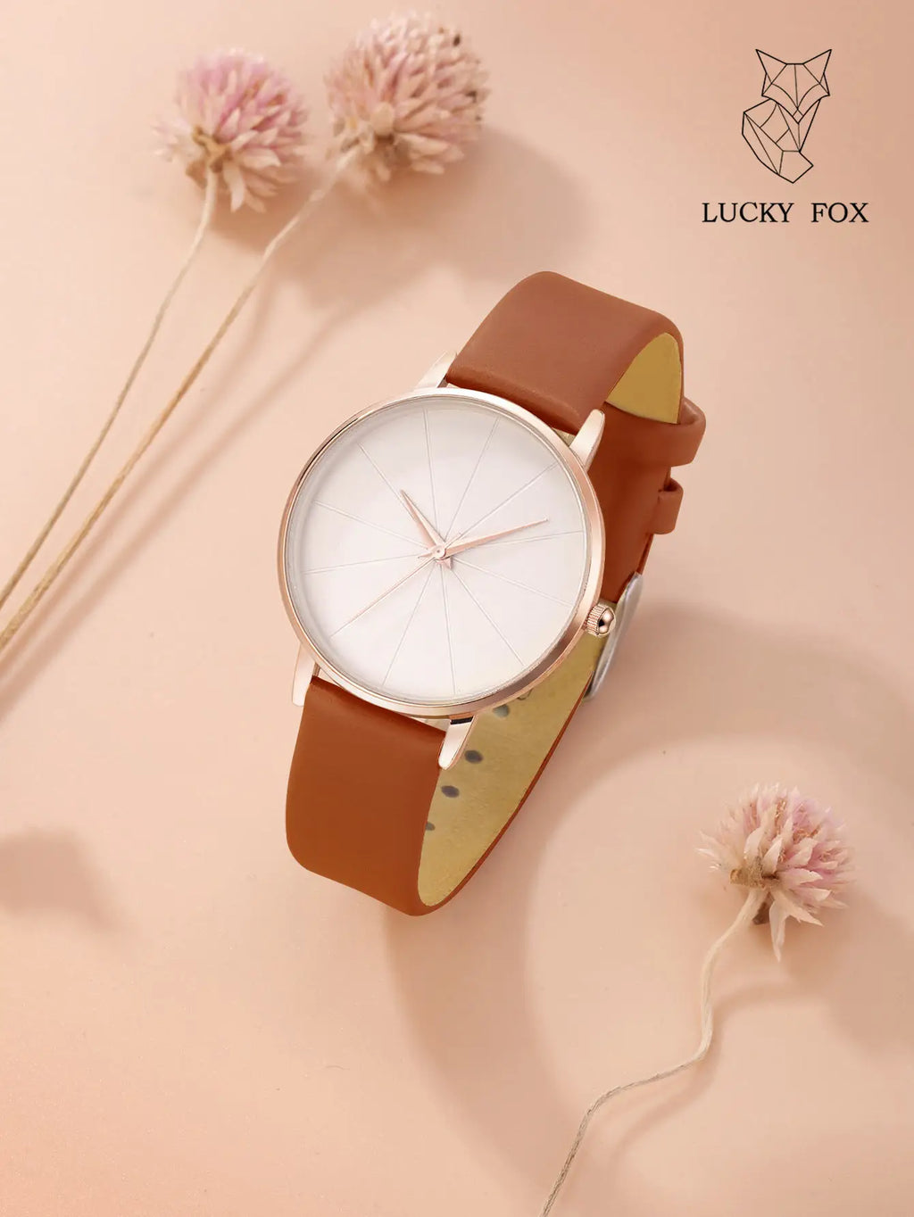 Tomi Luckyfox L15 Wholesale Women's Quartz Watches Alloy Case Clock for Ladies Leather Band Glass Dial Display Wristwatches