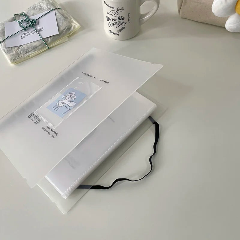 SKYSONIC A5 Binder Ring Collect Book Korea Idol Photo Organizer Journal Diary Agenda Planner Bullet Cover School Stationery