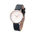 Tomi Luckyfox L15 Wholesale Women's Quartz Watches Alloy Case Clock for Ladies Leather Band Glass Dial Display Wristwatches