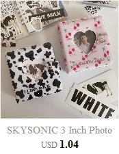 SKYSONIC A5 Binder Ring Collect Book Korea Idol Photo Organizer Journal Diary Agenda Planner Bullet Cover School Stationery