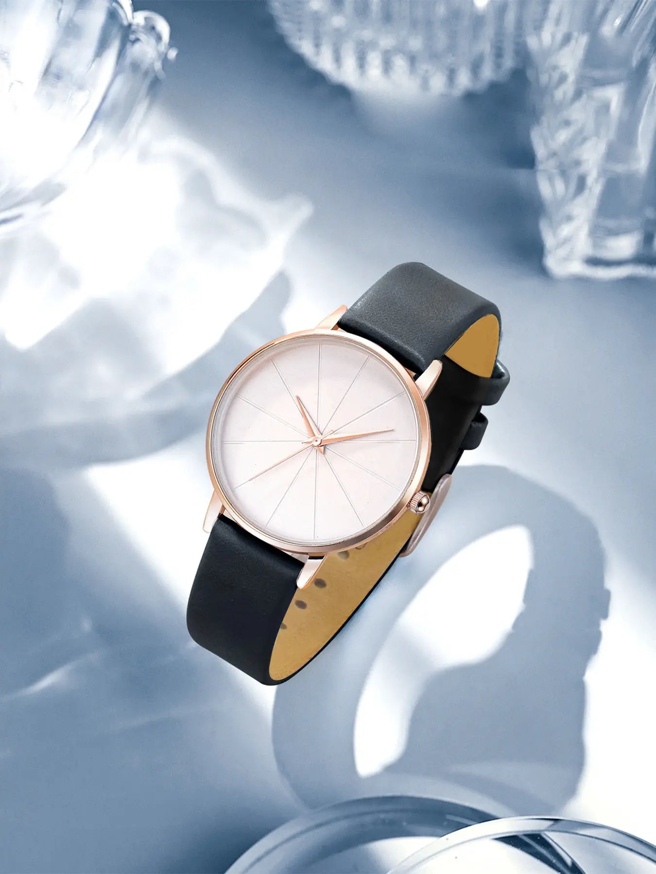Tomi Luckyfox L15 Wholesale Women's Quartz Watches Alloy Case Clock for Ladies Leather Band Glass Dial Display Wristwatches