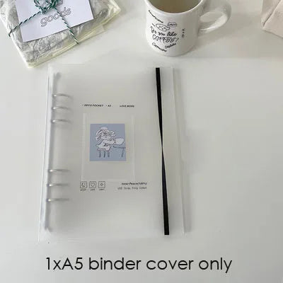 SKYSONIC A5 Binder Ring Collect Book Korea Idol Photo Organizer Journal Diary Agenda Planner Bullet Cover School Stationery