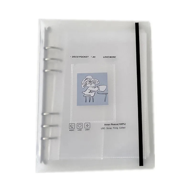 SKYSONIC A5 Binder Ring Collect Book Korea Idol Photo Organizer Journal Diary Agenda Planner Bullet Cover School Stationery