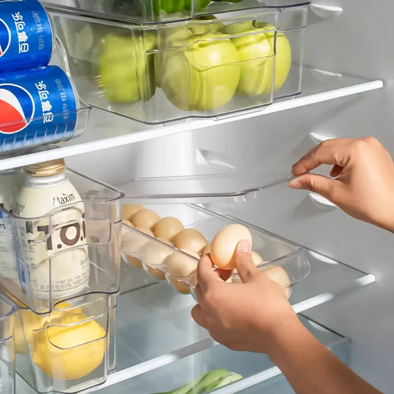 Buzdolabı Çekmece & Yumurta Tutucu Organizatörü | Plastik | Meyve Sebze Kola