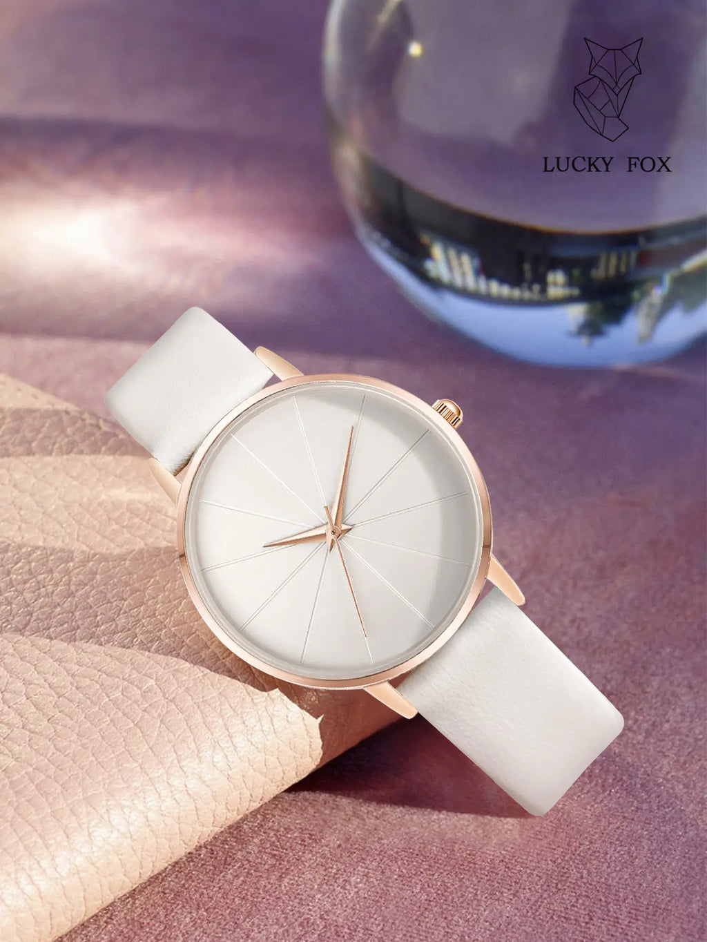 Tomi Luckyfox L15 Wholesale Women's Quartz Watches Alloy Case Clock for Ladies Leather Band Glass Dial Display Wristwatches