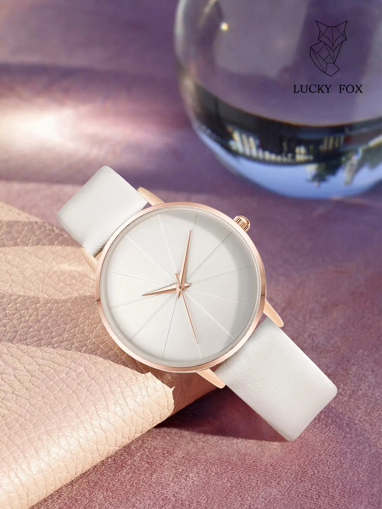 Tomi Luckyfox L15 Wholesale Women's Quartz Watches Alloy Case Clock for Ladies Leather Band Glass Dial Display Wristwatches