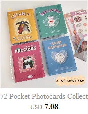 SKYSONIC A5 Binder Ring Collect Book Korea Idol Photo Organizer Journal Diary Agenda Planner Bullet Cover School Stationery