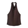 ZATRHMBM Spring/Autumn Women's Clothing 2025 New Fashion Solid Color Halter Neck Vest Retro Sleeveless Chic Casual Women's Vest