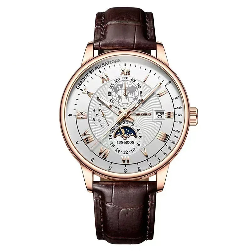 2025 Men Watch Fashion Top Luxury Sport Men's Wristwatch  Leather Date Quartz Watches Man Casual Clock