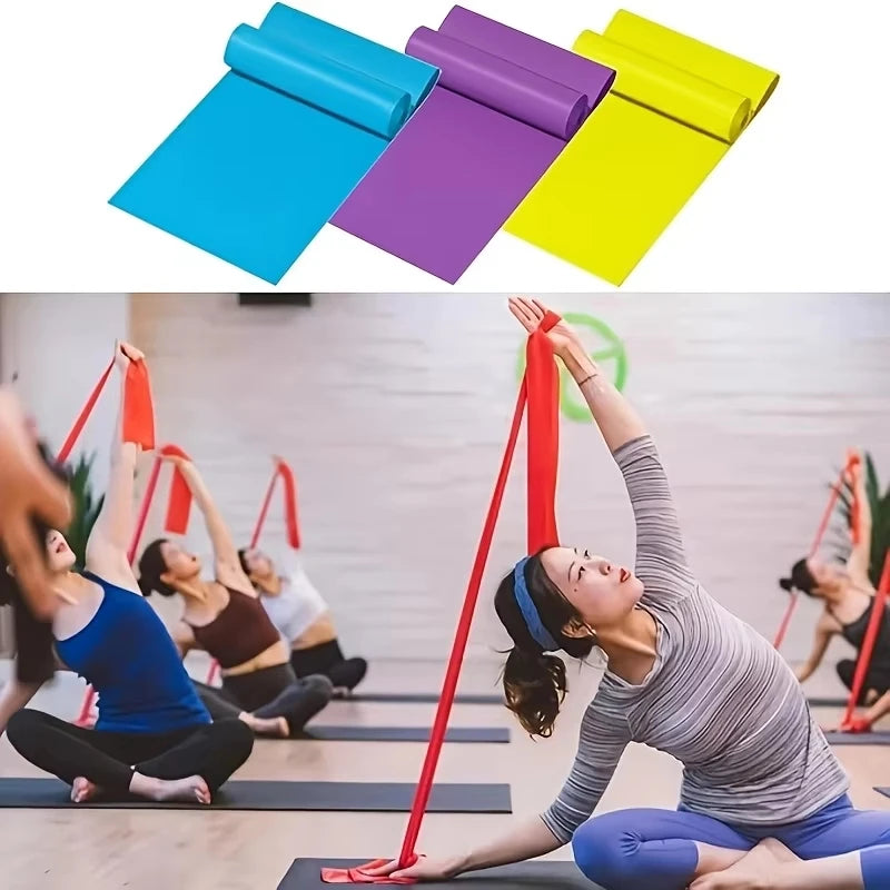 2/3/4/6 Pcs Yoga Resistance Bands: TPE Elastic Stretch Bands for Physical Therapy,Fitness,Yoga,Pilates,Rehabilitation & Strench