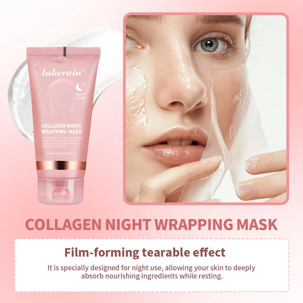 Kollajen Soyulabilir Jel Maske | Gece Bakımı | Cilt Sıkılaştırıcı Yüz Maskesi