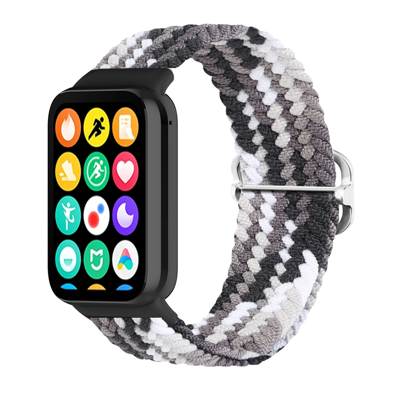 Redmi Watch 4 & Xiaomi Mi Band 8 Pro Band | Elastic Nylon Braided | Adjustable Sport Wristband