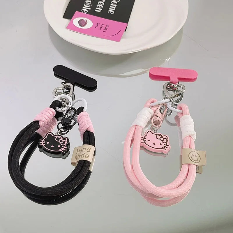 Sanrio Hello Kitty Telefon Askası | Sevimli Anahtarlık | Pembe