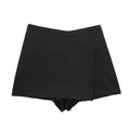 HXAO Shorts Women 2024 Summer Elegant Casual Party Skirt Shorts Ladies Fashion White Khaki Black Short Skirt Pants For Female