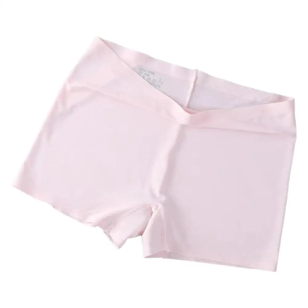 Women Safety Panties Women Safety Pants Ice Silk Shorts High Elasticity Quick Dry Mini Skirt Shorts Mid Waist Underwear 90%