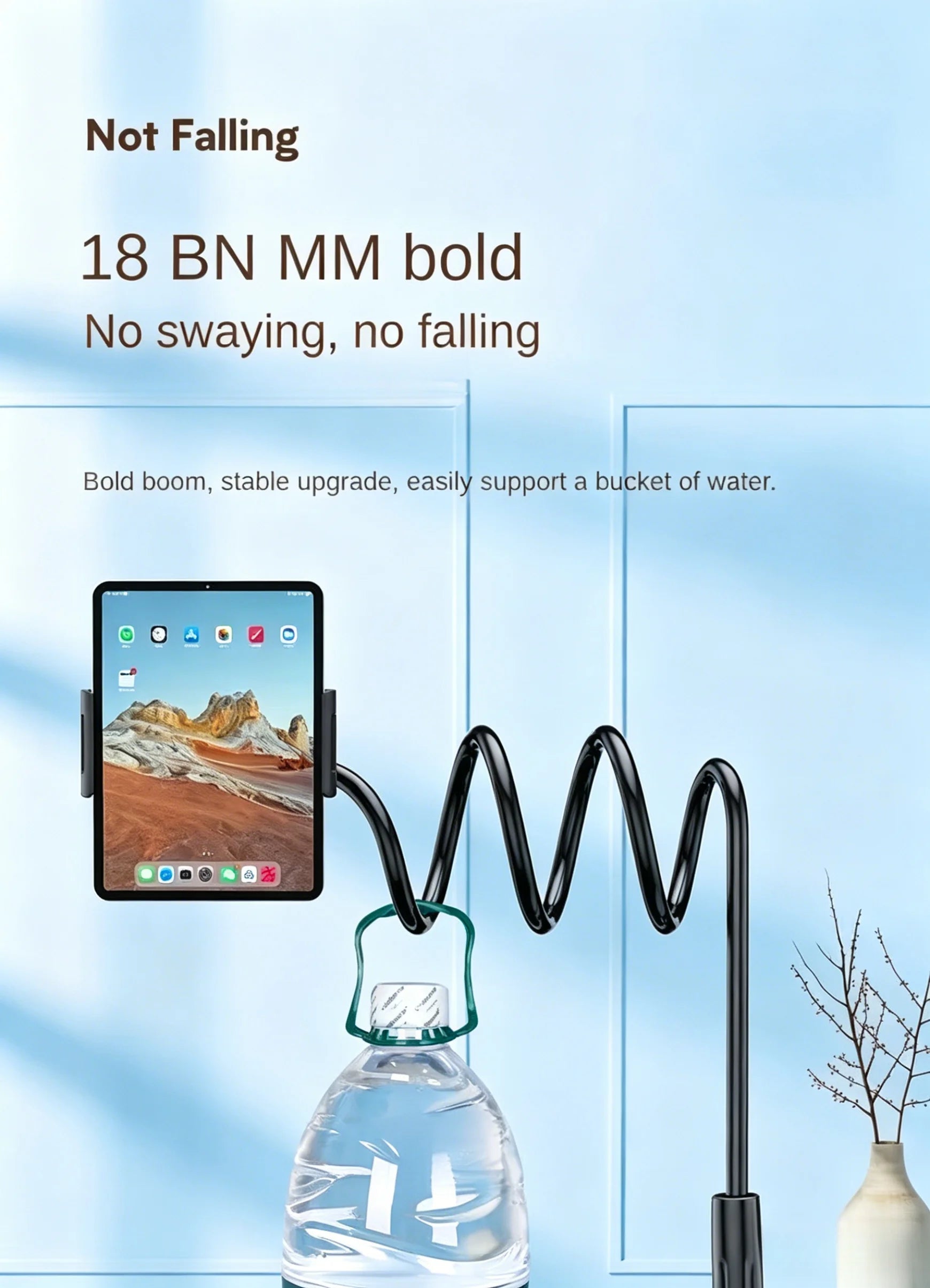Uzun Kollu Ayarlanabilir Yatak Başı Telefon Tutucu Stand | Eller Serbest