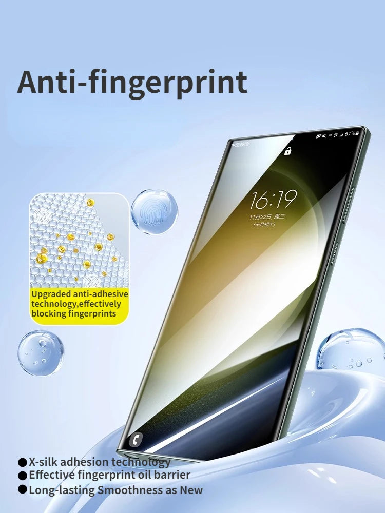 Samsung S23 Ultra / S22 Ultra Mikrokristal Ekran Koruyucu Film | Tozşiz Uygulama