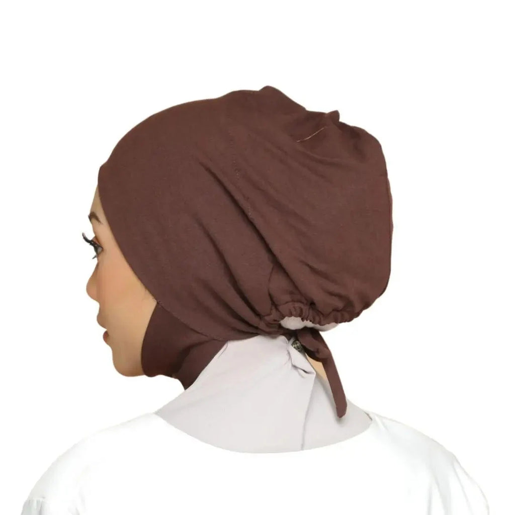 Müslüman Kadın İç Başlık Hijab - Hazır Giyin Bone Taktıkı Başörtüsü