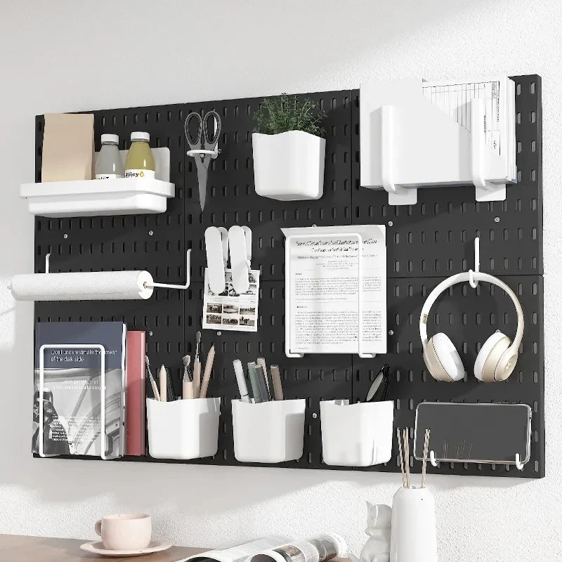 Pegboard Aksesuar Seti | Deliksiz Duvara Monte | Mutfak Garaj Organizasyon