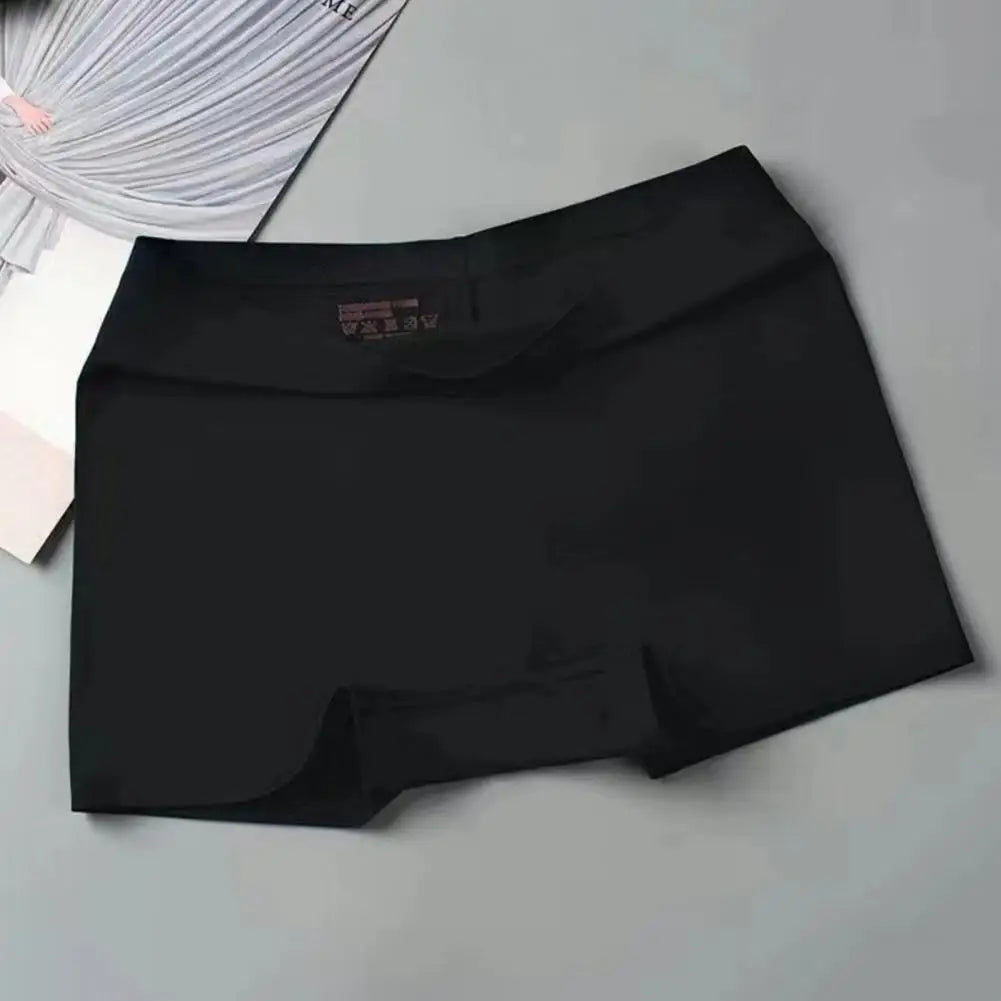 Women Safety Panties Women Safety Pants Ice Silk Shorts High Elasticity Quick Dry Mini Skirt Shorts Mid Waist Underwear 90%