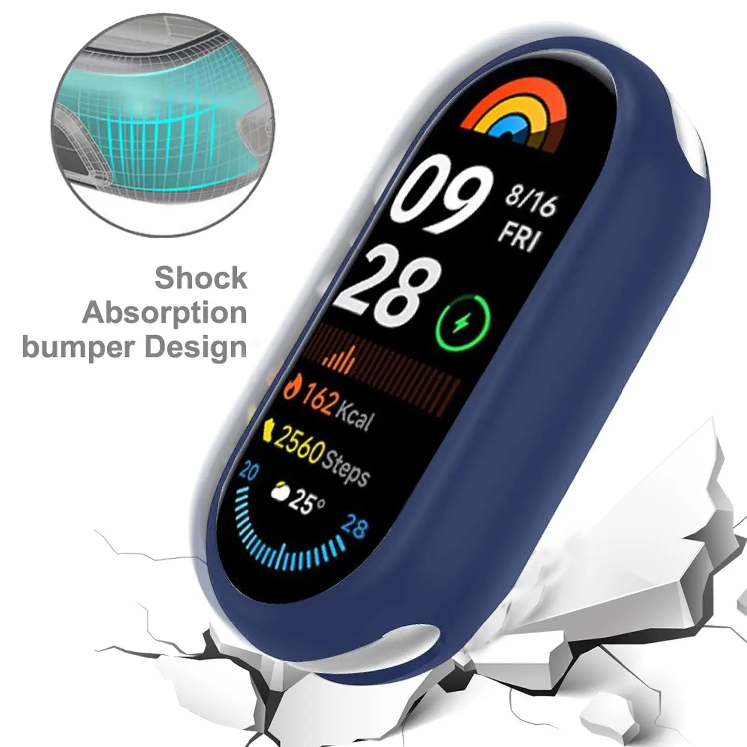 Xiaomi Mi Band 10 NFC Silikon Koruyucu Kılıf | Darbe Emici | Aksesuar