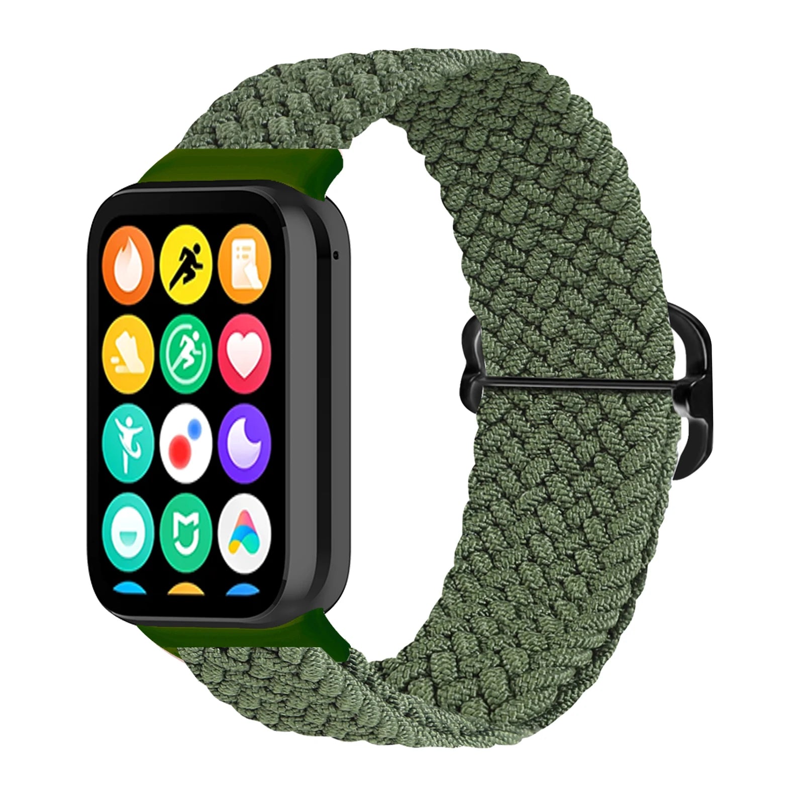 Redmi Watch 4 & Xiaomi Mi Band 8 Pro Band | Elastic Nylon Braided | Adjustable Sport Wristband