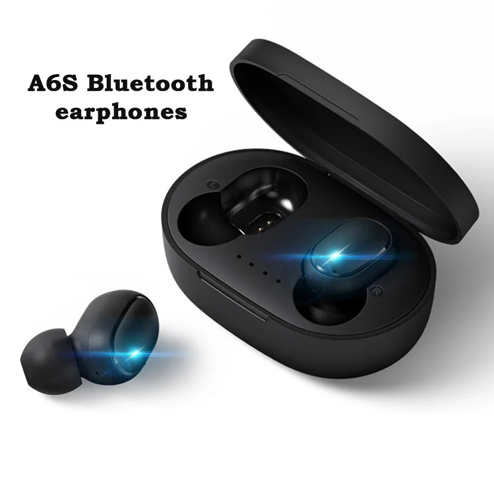 A6S TWS Kablosuz Bluetooth Kulaklık | Mikrofon | Xiaomi Uyumlu