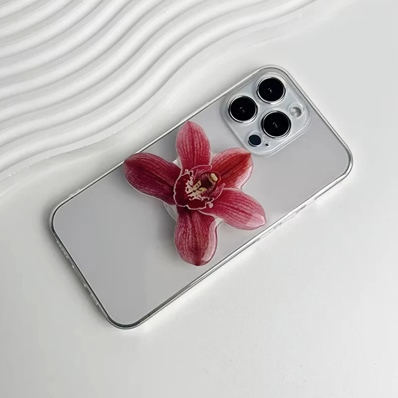 New Orchid Phone Stand Phalaenopsis Socket Grip Network Hot Talent Recommendation Foldable Cymbidium Phone Bracket For IPhone