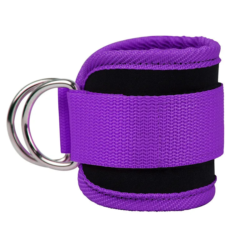 Ayak Bileği Spor Kelepçesi - Neopren Dolgulu Çift D-Halkalı Fitness Brace