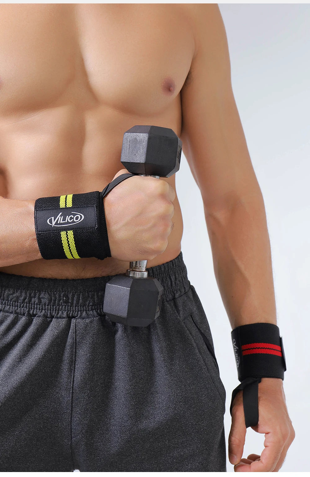 1 PC Wristband Wrist Support Brace Straps Extra Strength Weight Lifting Wrist Wraps Bandage Fitness Gym Training