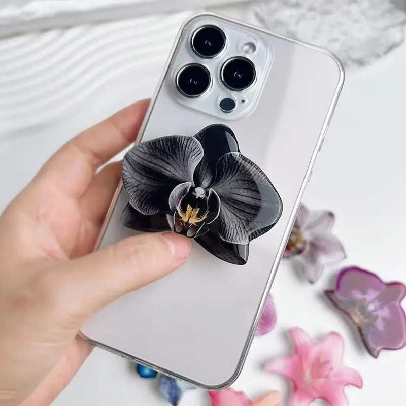 New Orchid Phone Stand Phalaenopsis Socket Grip Network Hot Talent Recommendation Foldable Cymbidium Phone Bracket For IPhone