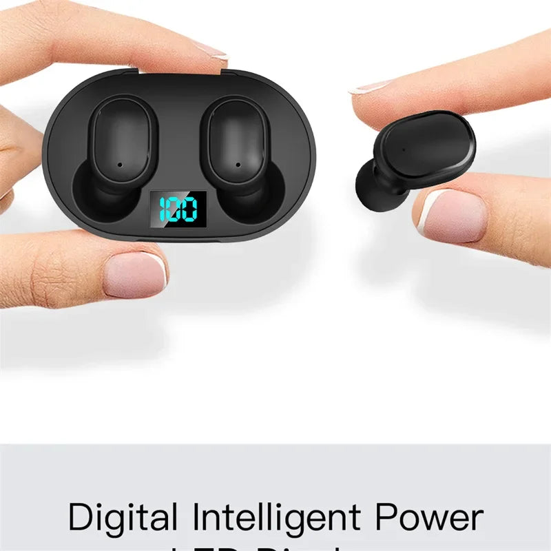 E6S TWS Dijital Göstergeli Bluetooth Kulaklık | Gürültü Engelleme | Mikrofon