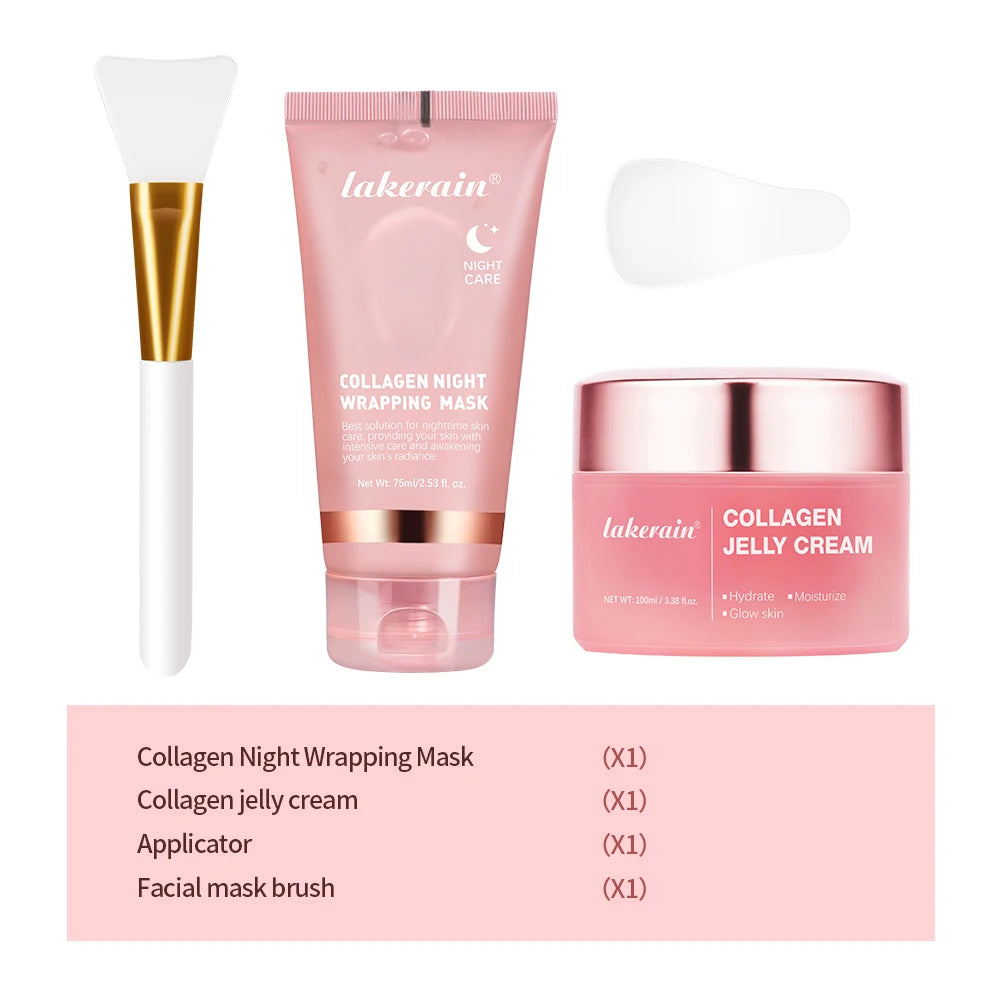 Kollajen Soyulabilir Jel Maske | Gece Bakımı | Cilt Sıkılaştırıcı Yüz Maskesi