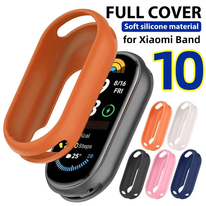 Xiaomi Mi Band 10 NFC Silikon Koruyucu Kılıf | Darbe Emici | Aksesuar