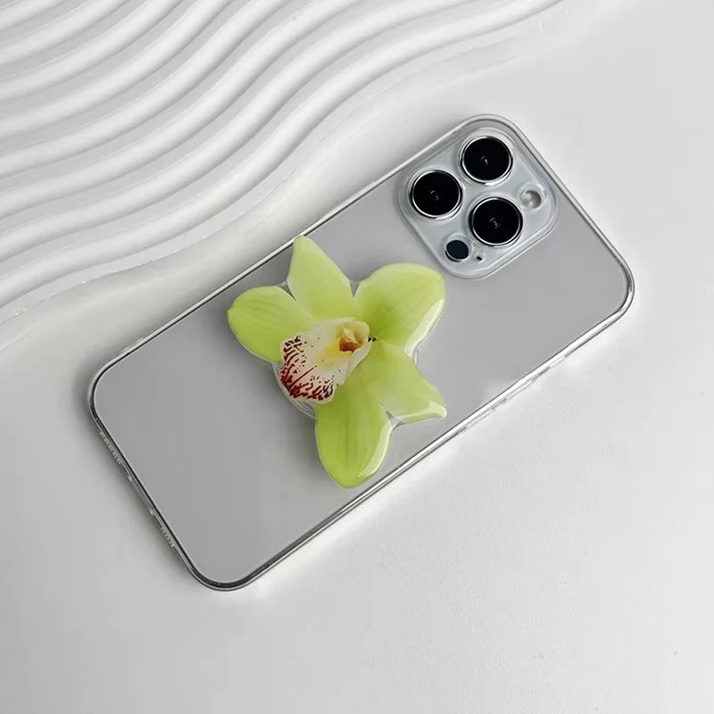 New Orchid Phone Stand Phalaenopsis Socket Grip Network Hot Talent Recommendation Foldable Cymbidium Phone Bracket For IPhone