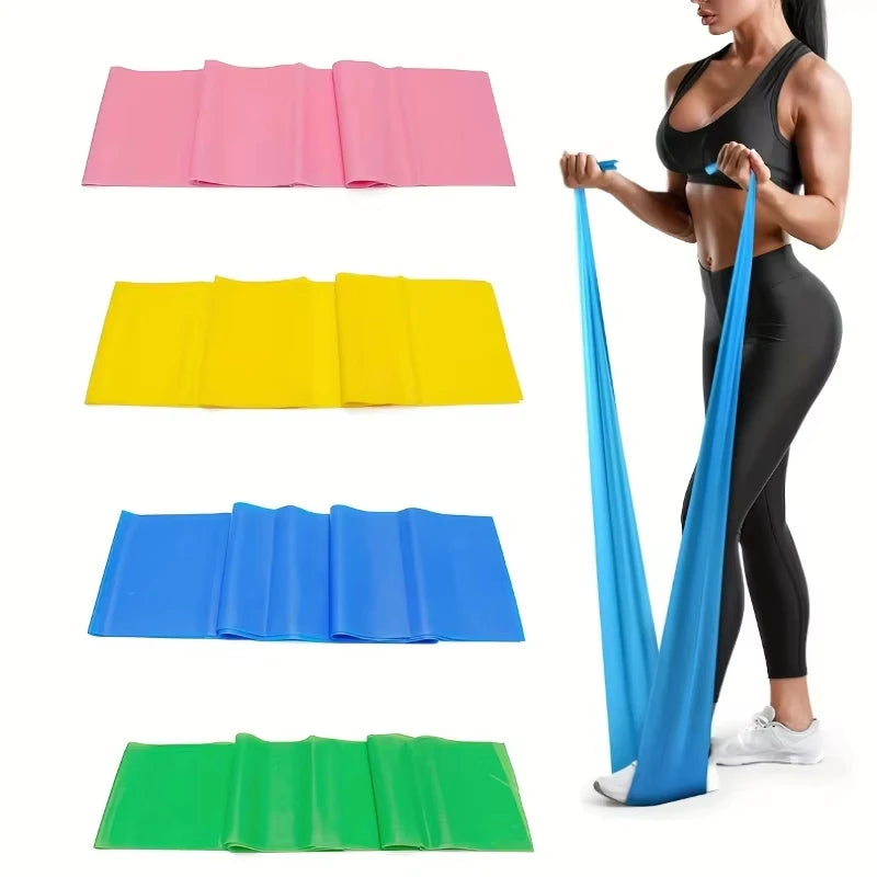 2/3/4/6 Pcs Yoga Resistance Bands: TPE Elastic Stretch Bands for Physical Therapy,Fitness,Yoga,Pilates,Rehabilitation & Strench