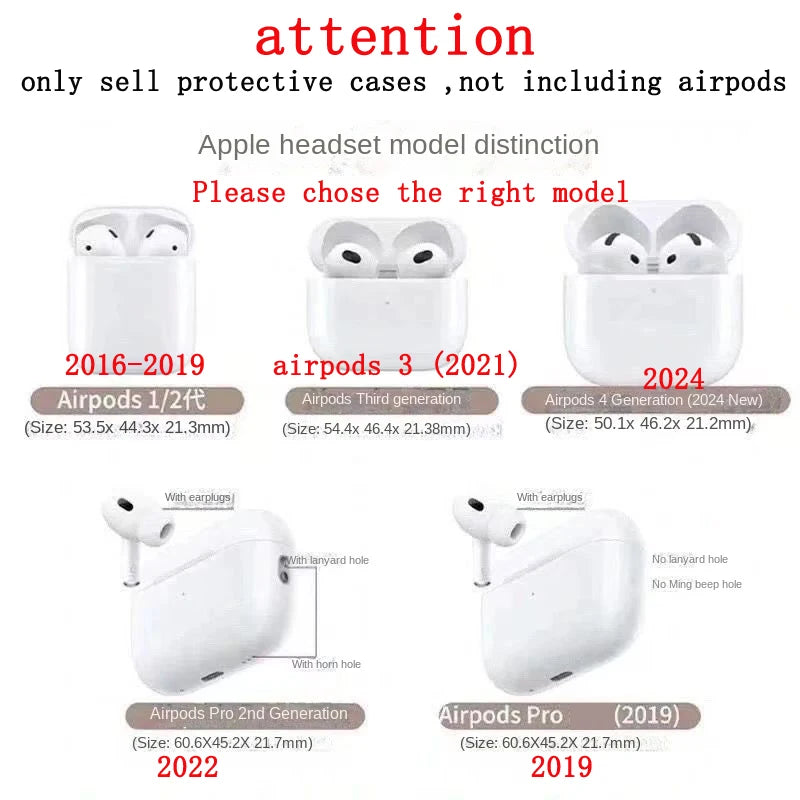AirPods Pro 2 / 1 / 3 / 4 Simli Çiçek Desenli Kılıf | Anahtarlık