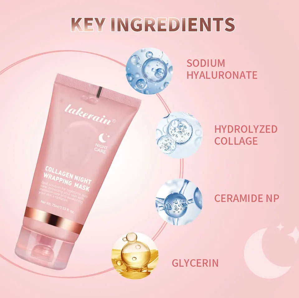 Kollajen Soyulabilir Jel Maske | Gece Bakımı | Cilt Sıkılaştırıcı Yüz Maskesi
