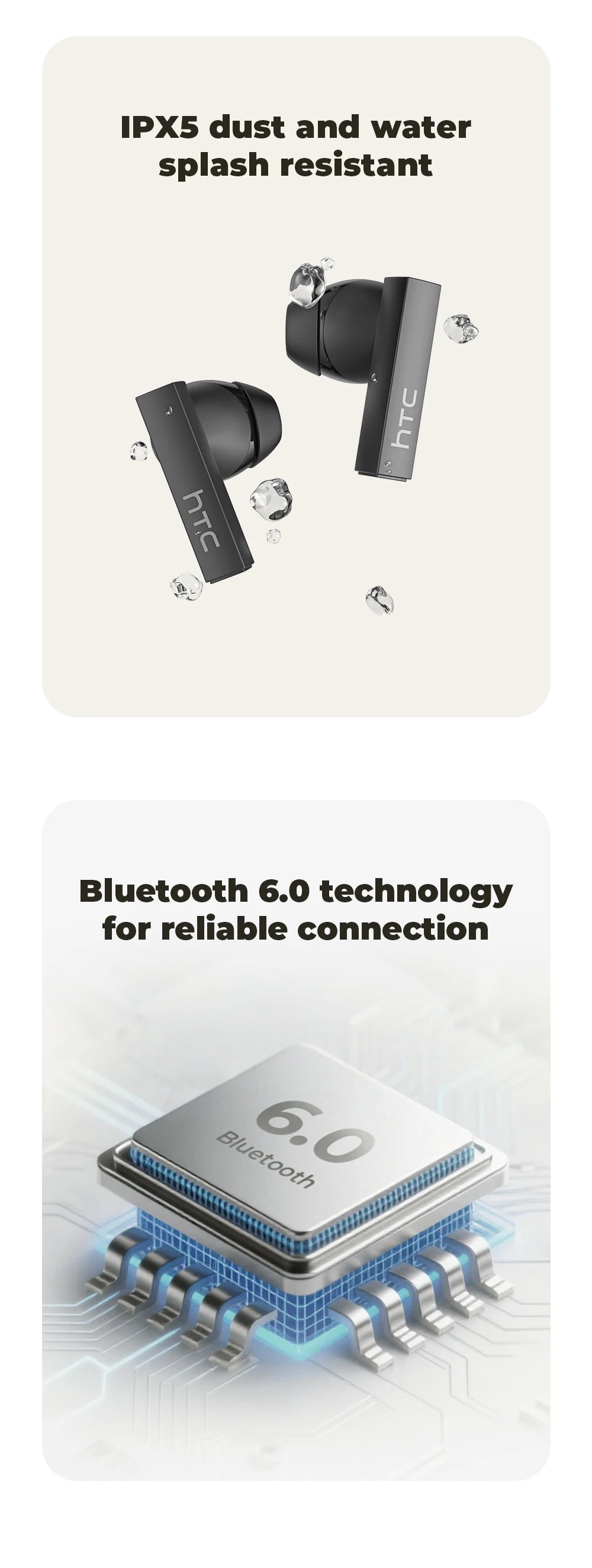 Auriculares Bluetooth TWS HTC NE40 AI Live Translation Earphone BT6.0 LED Display HiFi Sound Wireless Headset 2026 Choice
