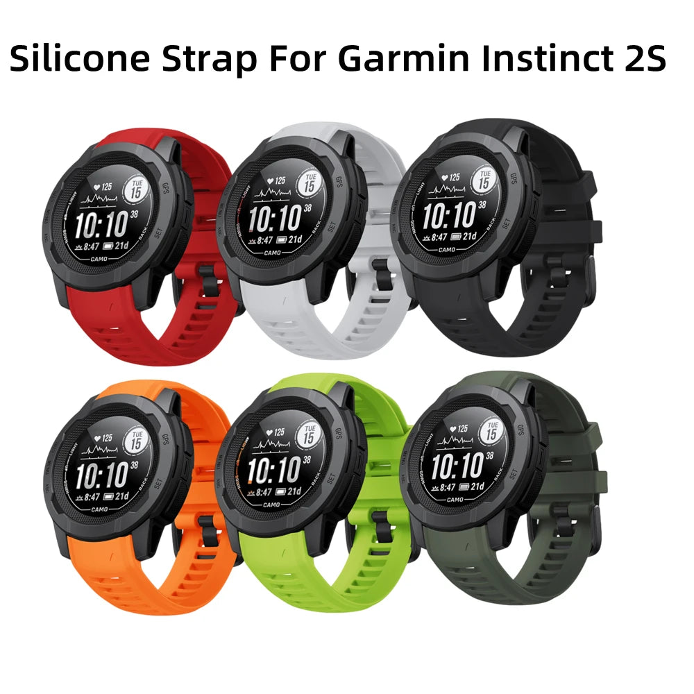 Garmin Instinct 2 / 2S Replacement Strap | Soft Silicone | 20mm & 22mm