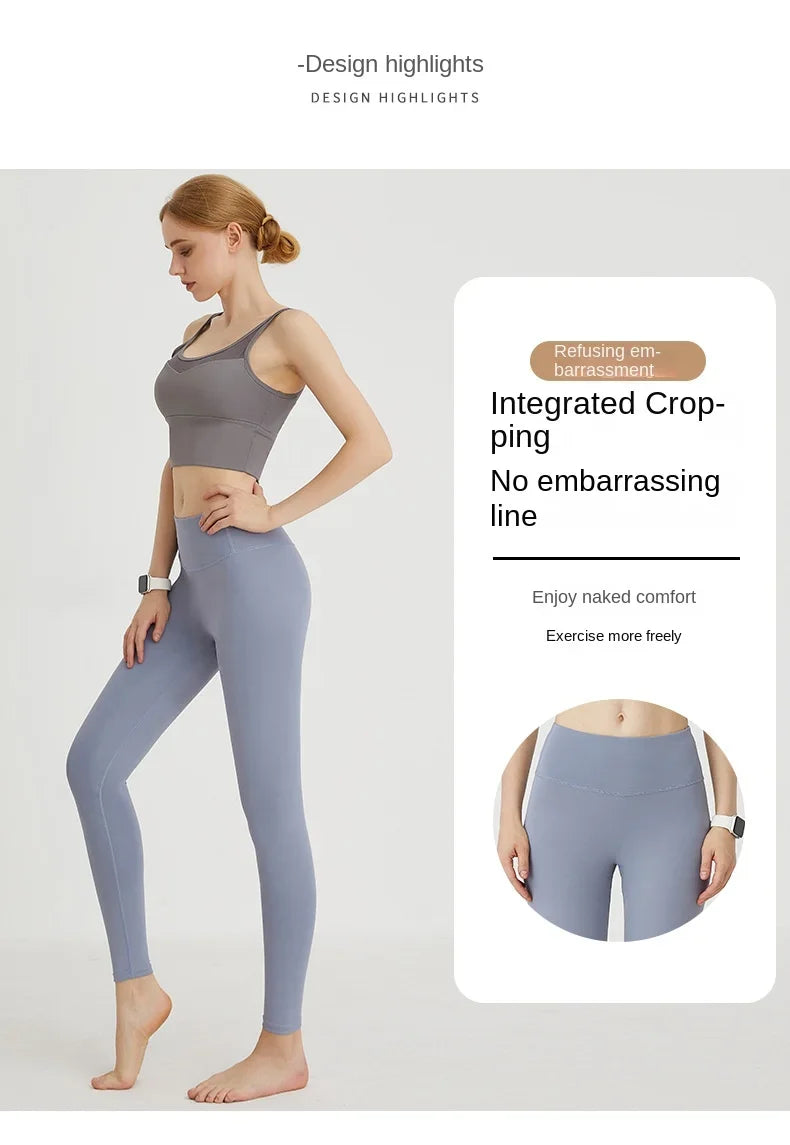 UPF50+ Hot Sale Fitness Enggings Female Full Length Leggings Running Pants Comfortable and Formfitting Yoga Pants Look Slimmer
