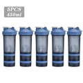 Spor Su Şişesi - 3 Katmanlı Protein Şeyker Sızdırmaz BPA Free