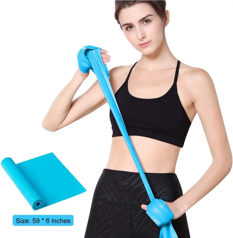 2/3/4/6 Pcs Yoga Resistance Bands: TPE Elastic Stretch Bands for Physical Therapy,Fitness,Yoga,Pilates,Rehabilitation & Strench
