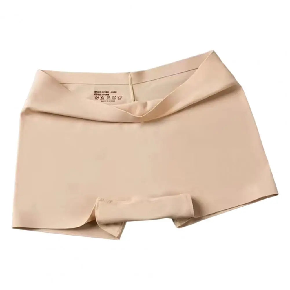 Women Safety Panties Women Safety Pants Ice Silk Shorts High Elasticity Quick Dry Mini Skirt Shorts Mid Waist Underwear 90%