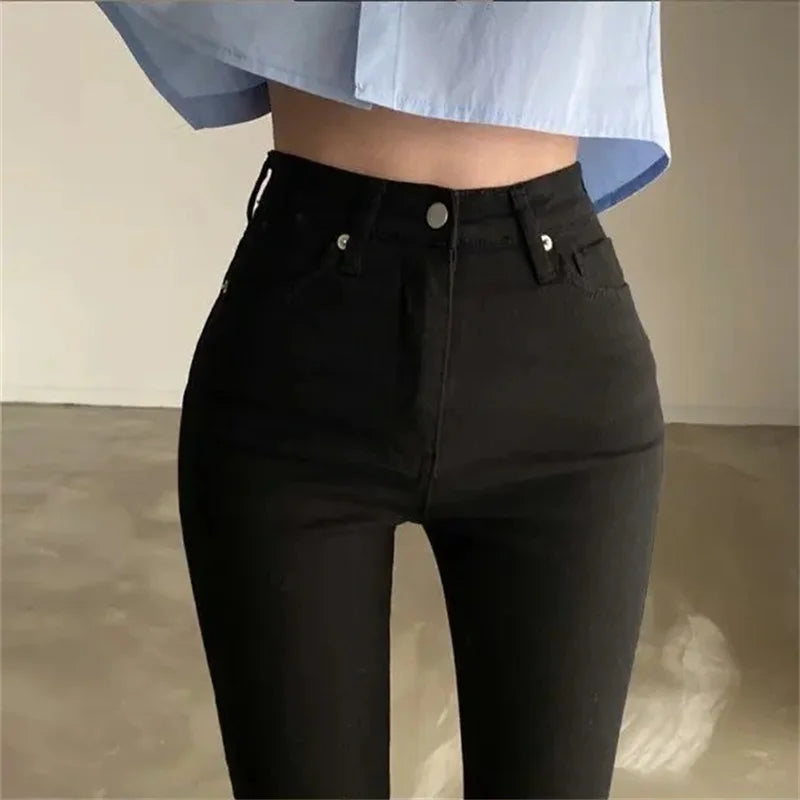 İlkbahar Yeni Günlük Uzun Kollu Kadın Beyaz Gömlek Kore Tarzı Düz Düğmeli Yırtmaçlı Kadın Crop Üst Bluz Parti Giyimi